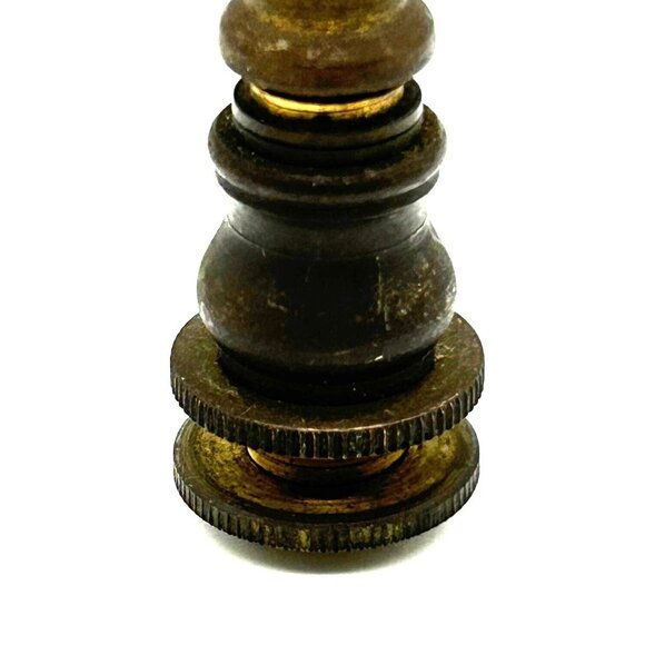 Lamp Finial or Lighting Final Brass Restoration 3 Pieces Replacement Finial - Picture 4 of 6